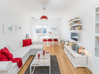 Appartamento AirBnb Roma, Pic Space Photo Pic Space Photo Nowoczesny salon