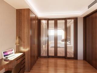 Duplex Condo unit interior design, TheeAe Architects TheeAe Architects Modern style bedroom