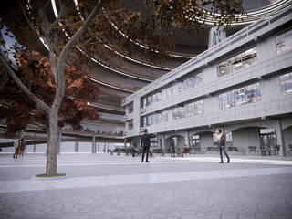 Cheoung Ju City Hall, TheeAe Architects TheeAe Architects Espacios comerciales