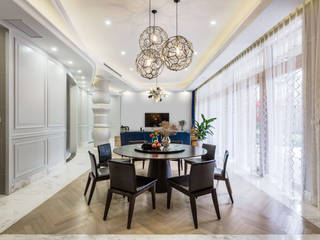 Residential - Xishang Rose Garden, AQUA Projects Limited AQUA Projects Limited Country style dining room