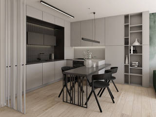 Mieszkanie w Warszawie, TIKA DESIGN TIKA DESIGN Kitchen units