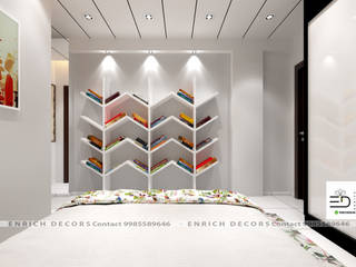 3BHK Interior Design Project , Enrich Interiors & Decors Enrich Interiors & Decors Спальня