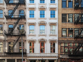 Luxury Lofts in Tribeca, NYC, van der Moga Photography van der Moga Photography Mehrfamilienhaus Weiß