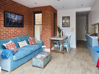Rear extension, flat renovation - Liverpool road, Islington N1, Proficiency Proficiency Modern living room