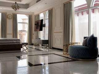 Luxury family villa design in Dubai, Algedra Interior Design Algedra Interior Design Modern style bedroom