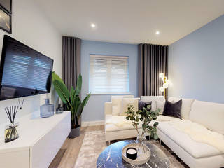 Contemporary New Build Apartments in Poole, Dorset, GILD Interior Studio GILD Interior Studio Modern Living Room