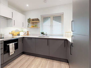 Contemporary New Build Apartments in Poole, Dorset, GILD Interior Studio GILD Interior Studio Modern Kitchen
