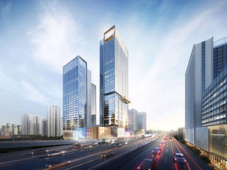 Aedas’ TOD solution linking the past and future of a timber factory site in Chengdu, Architecture by Aedas Architecture by Aedas Комерційні приміщення