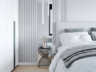 ЖК Селигер Сити, Мария Ничипоренко Мария Ничипоренко Minimalist bedroom