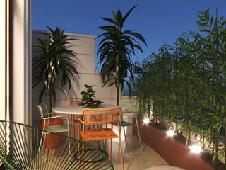 Proyectos de Exterior, Kailo Studio Kailo Studio Modern balcony, veranda & terrace