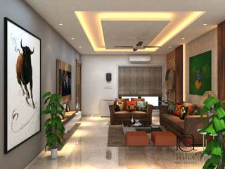 PROJECT NEAR INOX SWABHUMI, Rashi Agarwal Designs Rashi Agarwal Designs Modern Living Room Marble