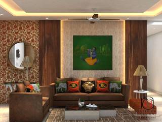 PROJECT NEAR INOX SWABHUMI, Rashi Agarwal Designs Rashi Agarwal Designs Modern Living Room Plywood