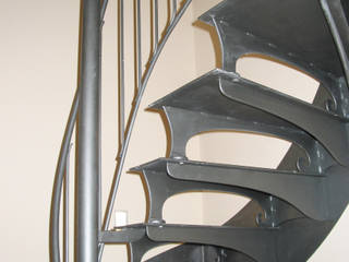 Raumspar-Wendeltreppe, Metallgestaltung Safranek Metallgestaltung Safranek Stairs Metal