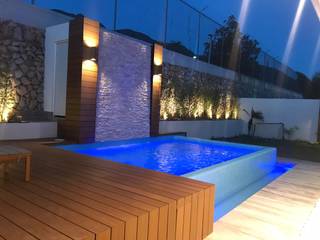 Alberca con tabla WPC , Tek Products Monterrey Tek Products Monterrey Garden Pool Wood-Plastic Composite