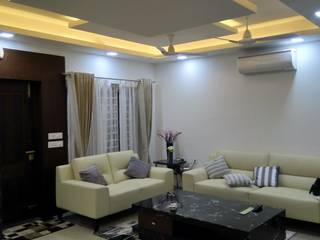 Residential Interiors - Villa - Sathyamoorthy , Coimbatore., Maran Design Maran Design Living room Engineered Wood Transparent