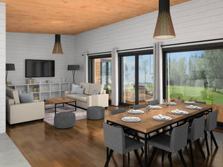180 qm Wohlfühlfläche im Bungalow "Engadin", THULE Blockhaus GmbH - Ihr Fertigbausatz für ein Holzhaus THULE Blockhaus GmbH - Ihr Fertigbausatz für ein Holzhaus