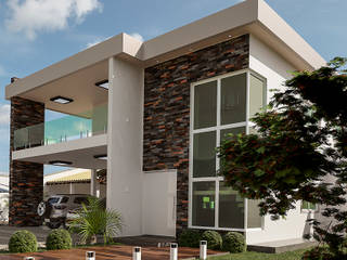 Projeto Residencial - HM, TN Arquitetura e Urbanismo TN Arquitetura e Urbanismo モダンな 家