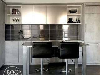 Kitchen Design, BOG ART Interior Design BOG ART Interior Design 작은 주방 알루미늄 / 아연