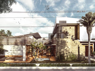 I S House - Tabanan, Permanas Design Permanas Design منزل عائلي صغير