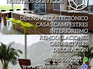 Nuestros Servicios, DOCE Arquitectura DOCE Arquitectura Рабочий кабинет в стиле модерн