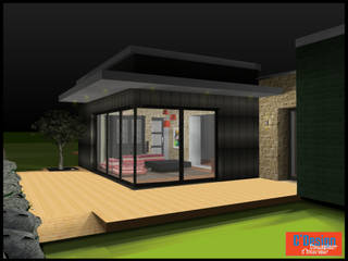 Extension maison d'archi, C'Design C'Design Modern Living Room