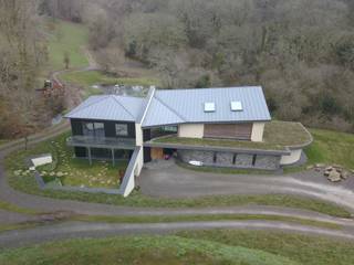 Featherbeds, Eco Friendly New Build In Truro - Cornwall, Arco2 Architecture Ltd Arco2 Architecture Ltd Rumah tinggal