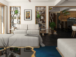 Raghukul Residence design , V I N A I S M V I N A I S M Modern Living Room