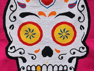 SUGAR SKULL, Scott Culley Design Scott Culley Design Other spaces Textile Amber/Gold