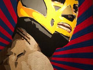 Luchador, Scott Culley Design Scott Culley Design Other spaces Textile Amber/Gold