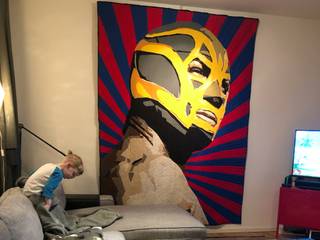 Luchador, Scott Culley Design Scott Culley Design Otros espacios Textil Ámbar/Dorado