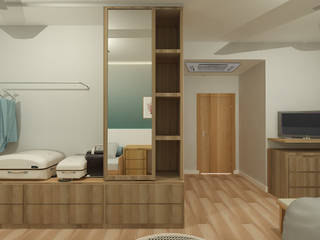 Casa da Praia, LUUI Engenharia & Design LUUI Engenharia & Design Modern style bedroom