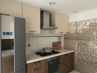 Remodelación Paseos del Pensamiento., Soma & Croma Soma & Croma Small kitchens Wood Wood effect