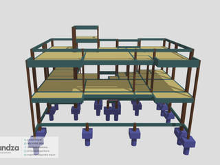 Projeto Estrutural Residência , GANDZA ENGENHARIA GANDZA ENGENHARIA Estudios y despachos modernos