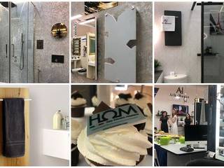 The first event in New Era. Aik-House. Moscow - 11.07.2020 Nuovo, fantastico showroom Aik-House - Mosca. Il primo evento nella "nuova realtà"., HOM WARM HOM WARM Salle de bain moderne