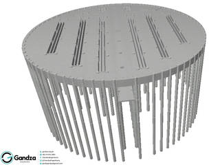 Projeto Estrutural de Base para Silo Ø22m, GANDZA ENGENHARIA GANDZA ENGENHARIA