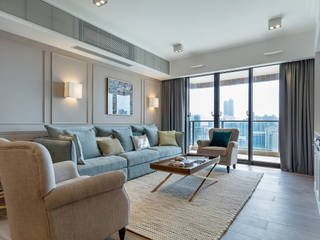 Sense of Romance - Wylie Court, Hong Kong, Grande Interior Design Grande Interior Design クラシックデザインの リビング