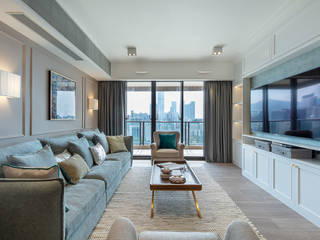 Sense of Romance - Wylie Court, Hong Kong, Grande Interior Design Grande Interior Design Klassische Wohnzimmer