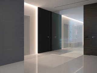 Квартира в ЖК Макаровский , Dmitriy Khanin Dmitriy Khanin Ingresso, Corridoio & Scale in stile minimalista