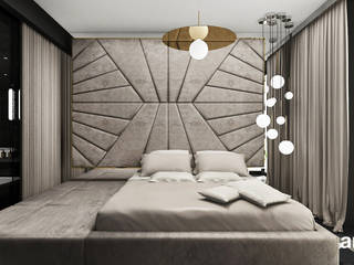WORK HARD, DREAM BIG | III | Wnętrza apartamentu, ARTDESIGN architektura wnętrz ARTDESIGN architektura wnętrz Modern style bedroom