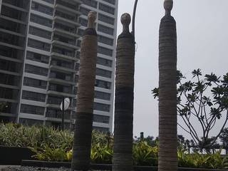 outdoor sculpture , mrittika, the sculpture mrittika, the sculpture Ruang Komersial Batu Grey