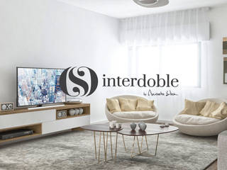 2020 é o ano das mudanças., INTERDOBLE BY MARTA SILVA - Design de Interiores INTERDOBLE BY MARTA SILVA - Design de Interiores Modern living room