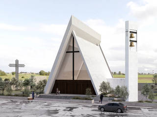 Conjunto Pastoral Católico Con Recinto Para Cenizas Y Oratorio, JM Arquitectos JM Arquitectos