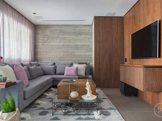 Apartamento Niterói, fpr Studio fpr Studio Modern living room Grey
