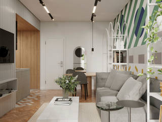 Apartamento Leme , fpr Studio fpr Studio Eclectic style living room Multicolored