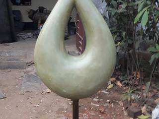 ART WORK , mrittika, the sculpture mrittika, the sculpture Ruang Keluarga Modern Perunggu Green