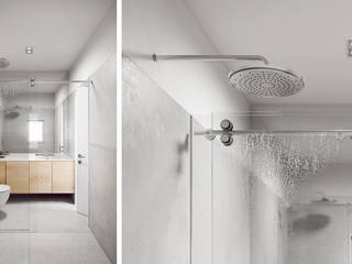 Apartamento CR — Príncipe Real, Lisboa, FMO ARCHITECTURE FMO ARCHITECTURE ミニマルスタイルの お風呂・バスルーム