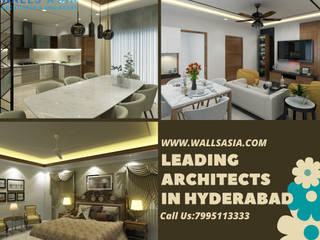 Architects In Hyderabad, Walls Asia Architects and Engineers Walls Asia Architects and Engineers Dormitorios asiáticos