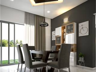 Best Architects and Interiors in Kerala - Monnaie Architects & Interiors, Monnaie Interiors Pvt Ltd Monnaie Interiors Pvt Ltd Dining room لکڑی Wood effect