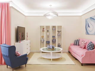 Дизайн-проект 2-комнатной квартиры, LanaDesign LanaDesign ห้องนั่งเล่น