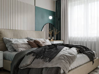 Спальня в панельном доме, DesignNika DesignNika Habitaciones de estilo escandinavo